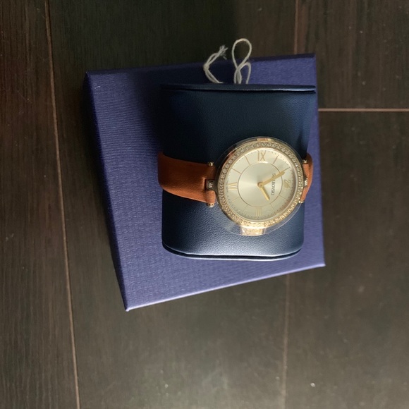 Swarovski AILA DRESSY LADY WATCH, BROWN, GOLD TONE main image 4